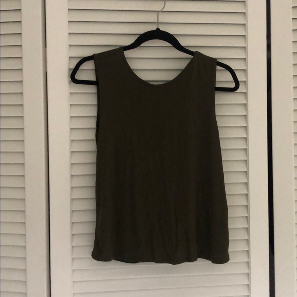 Open cross back tank top
